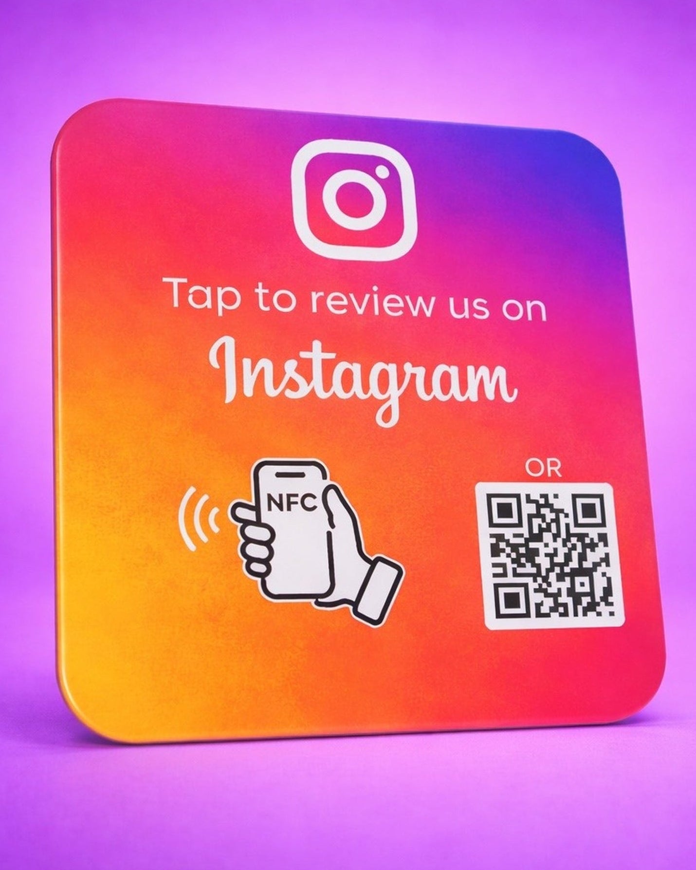 Instagram NFC Plate