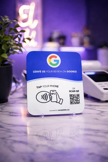 Google Reviews NFC Plate