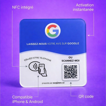 Google Reviews NFC Plate